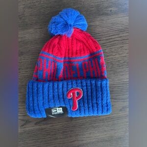 BRAND NEW Phillies One Size Fits All Blue and Red Hat
